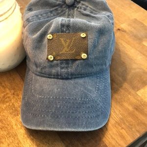 Upcylcled classic monogrammed LV cap